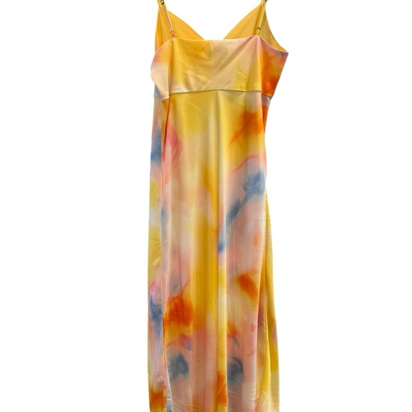 Diane Von Furstenburg X Target Long Satin Sunset Slip Dress Size Medium - Picture 3 of 6